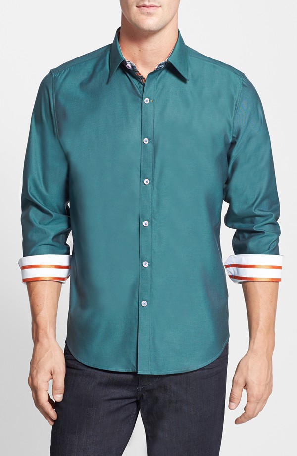 Robert Graham 'Central' Tailored Fit Italian Cotton Sport Shirt